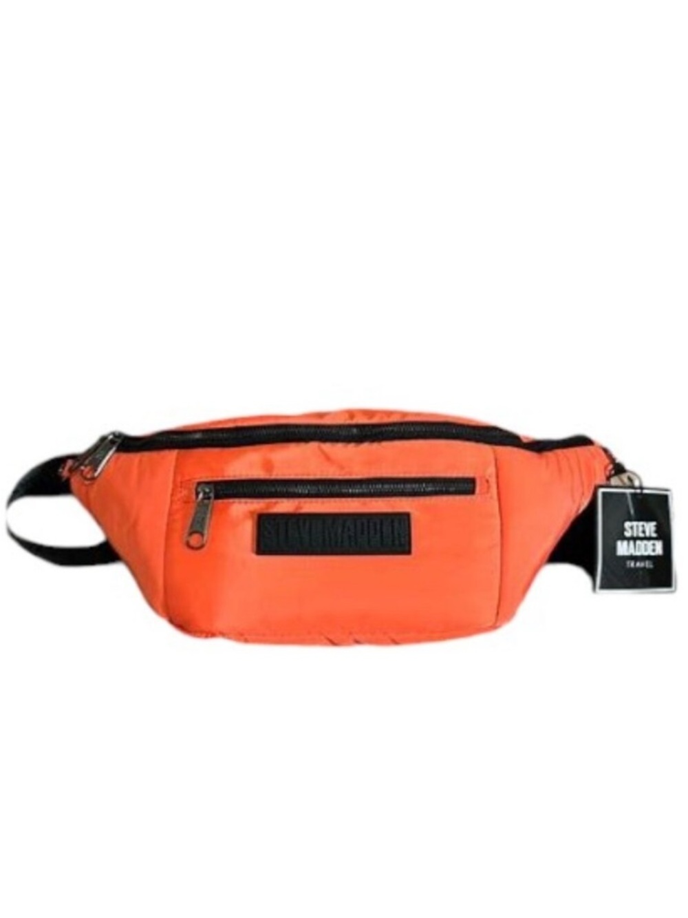 NWT Steve Madden Travel Fanny Pack oversized Waist Bag BPLAZZA SLING Orange $88